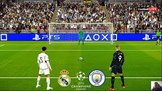 Real Madrid vs Manchester City - Penalty Shootout | Quarter Final UEFA Champions League 2024 | PES