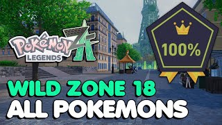 Pokemon Legends Z-A - Wild Zone 18 All Pokemon Locations