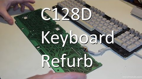 Commodore 128D Keyboard Refurbishment