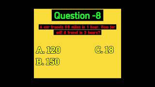 SAT Math Challenge #8 | Algebra & Basic Math Quiz Challenge 2026 | Unique MCQ Challenge