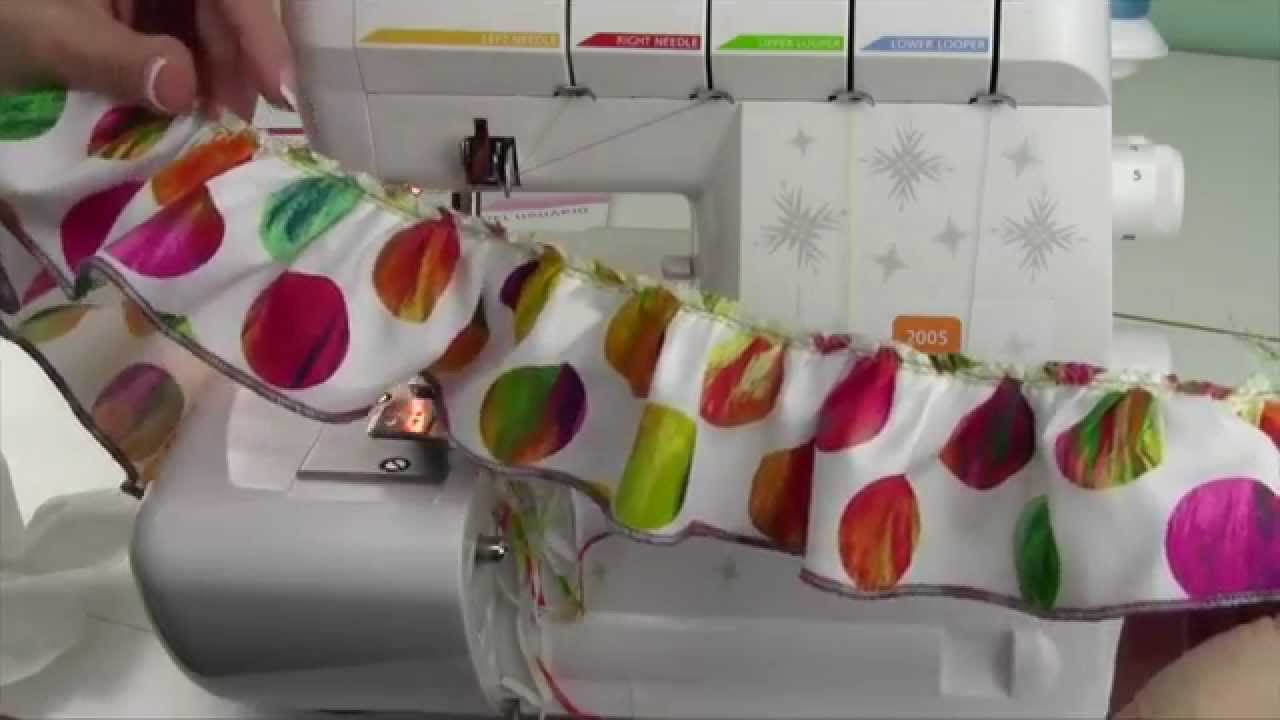 Husqvarna Viking H Class 200S Serger 39 Gathering Foot YouTube