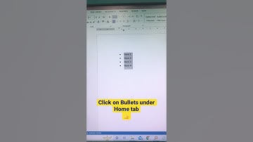 How to create a Bullet list in word. #word #wordshortcutkeys #techhacks #edutech2022