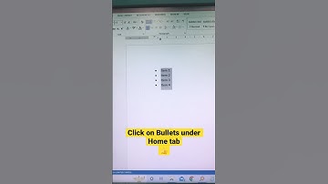How to create a Bullet list in word. #word #wordshortcutkeys #techhacks #edutech2022