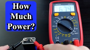 Batterijen testen met een multimeter