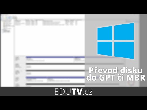 Převedení disku do typu GPT/MBR ve Windows