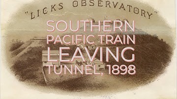 1898 Southern Pacific Train leaving tunnel