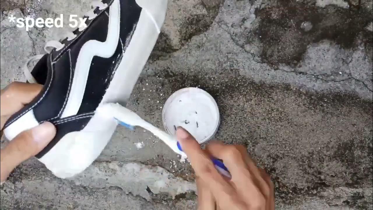 How to whiten midsole shoes with hair bleaching (2th group) YouTube