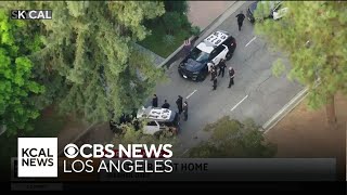 Police search for suspect who fired shots at a Sherman Oaks home
