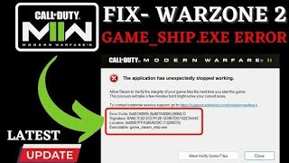 الحل لاغلب مشاكل وارزون 2 - fix warzone 2.0 game_ship.exe