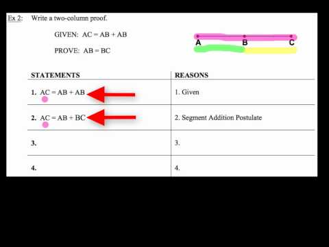 2-6 Segment and Angle Proofs Ex 2