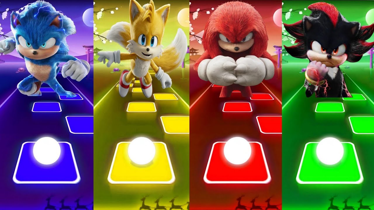 🔴 Sonic SUPER 😱OTHE HEDGEHOG 3 Tiles Hop 🎯 Cedm rush 🟢