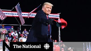 Trump sprints through battleground states in campaign’s final weekend