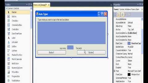VB how to make a auto typer