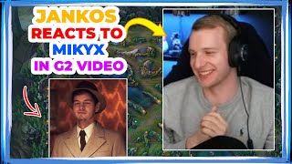 Jankos Reacts to Mikyx in G2 Roster Announce 👀