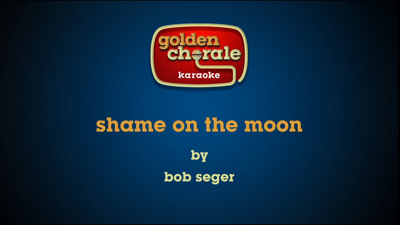 bob seger - shame on the moon (karaoke)