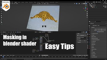 How to use masking in blender shaders #blender3d  #tutorial  #masking