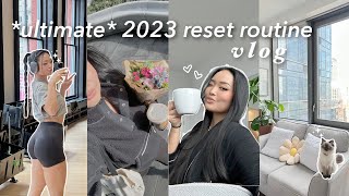 2023 RESET ROUTINE: getting back in it, cleaning my apt, workout w/me, new habits, & treating myself