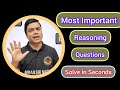 Most Important Reasoning Questions | Logical Reasoning Important Questions | imran sir maths