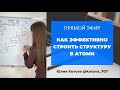 Эфир СТРУКТУРА В АТОМИ. Как эффективно строить структуру?