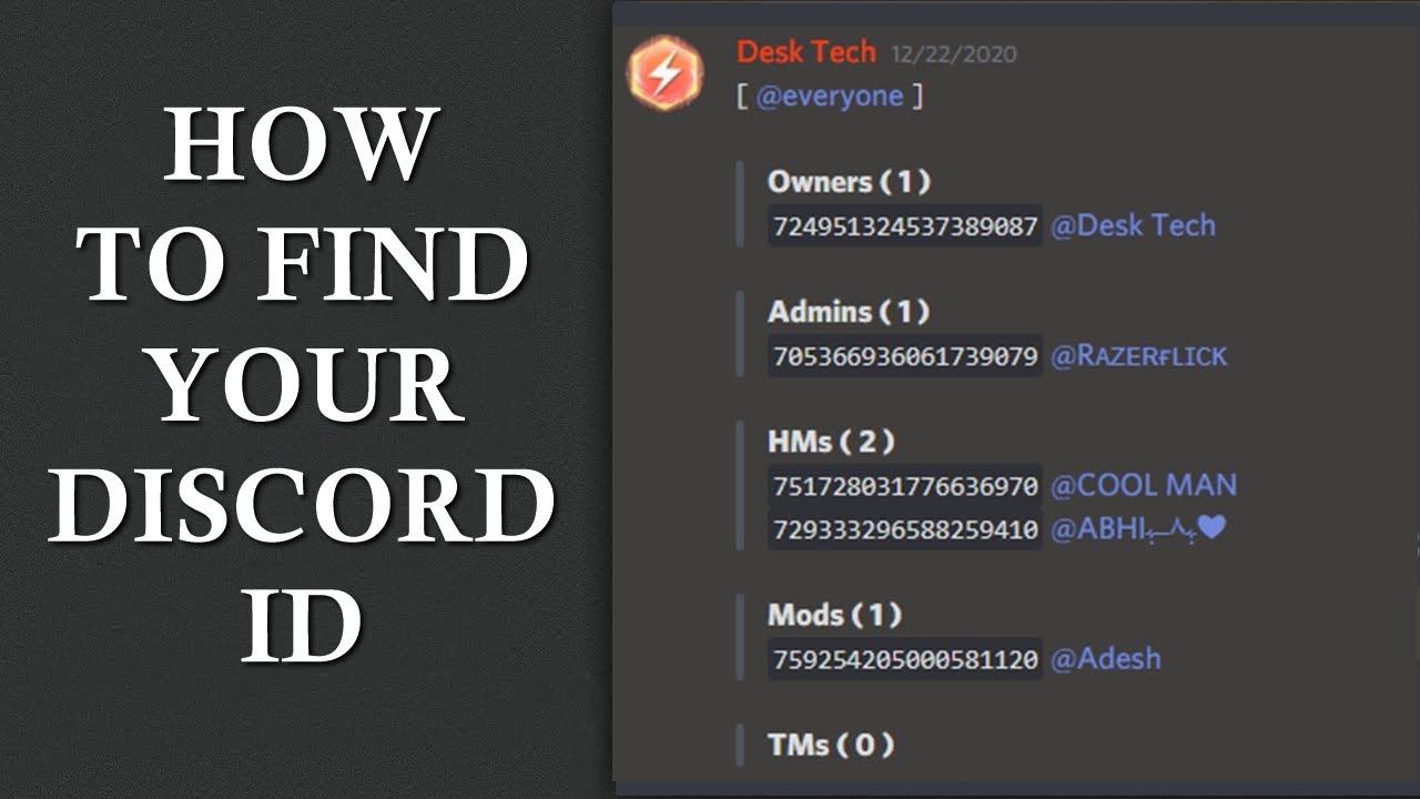 how to find someones discord id