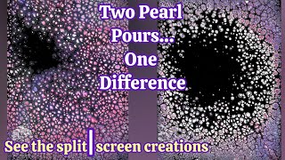 Basic Pearl Pour, 2 Concurrent Creations!! Acrylic Painting Tutorial, Fluid Art for Beginners