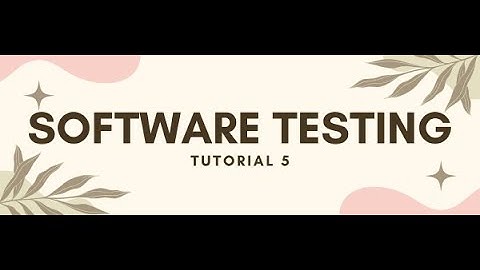 Welcome to our comprehensive software testing tutorial!  - video tutorial 5