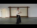 айкидо. базовые движения с дзе - цки гедан гаэси | aikido. JO basic movements. tsuki gedan gaeshi
