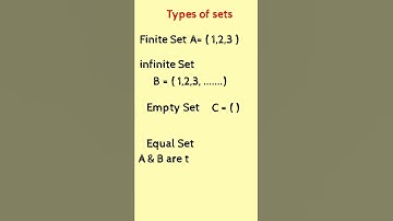 types of sets