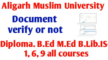 AMU Counseling document verification 2022 AMU offline class notice 2022