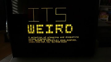 Sharp MZ-80K "ITS WEIRD" full sound demo on real hardware