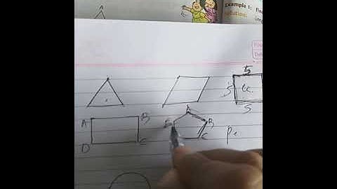 Std 5 # Chapter 22 - Perimeter of Rectilinear Figures  # Part 1
