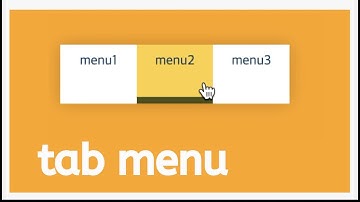 HTML/CSS/JS로 움직이는 Tab 메뉴 만들기 탭메뉴  html 홈페이지 만들기 html기초 html css 강좌