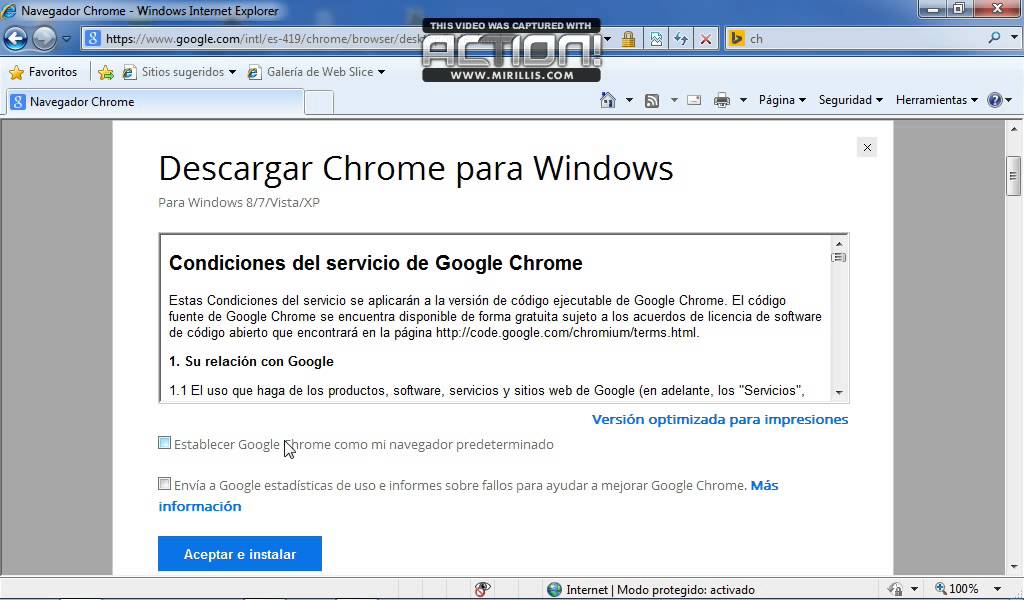 Establecer pagina de inicio en chrome