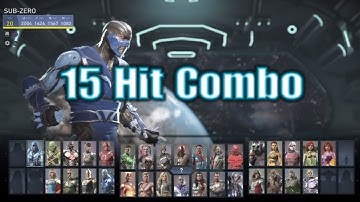 Injustice 2 Sub-Zero 15 Hit Combo Tutorial