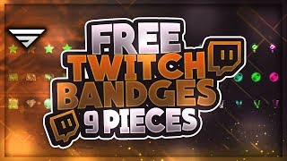 Free Twitch Subscriber Bandges | +Premium Version | GFX | Seangraphicx