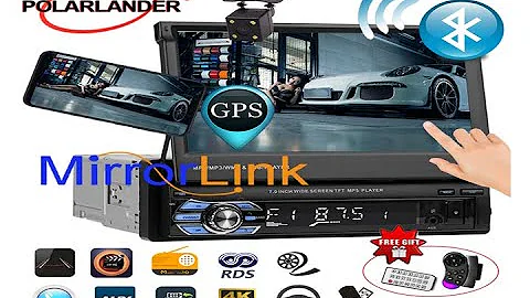 2022 NEW Car Radio 7" Single Din Car Stereo Radio MP5 Player GPS NAV US Map Bluetooth Mirror Link