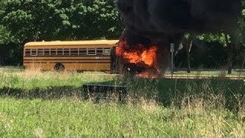 Bus catches fire outside Chanhassen elementary school