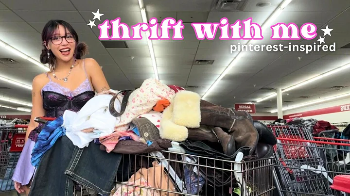 THRIFT WITH ME!! pinterest-inspired outfits (vintage, y2k, & more!)
