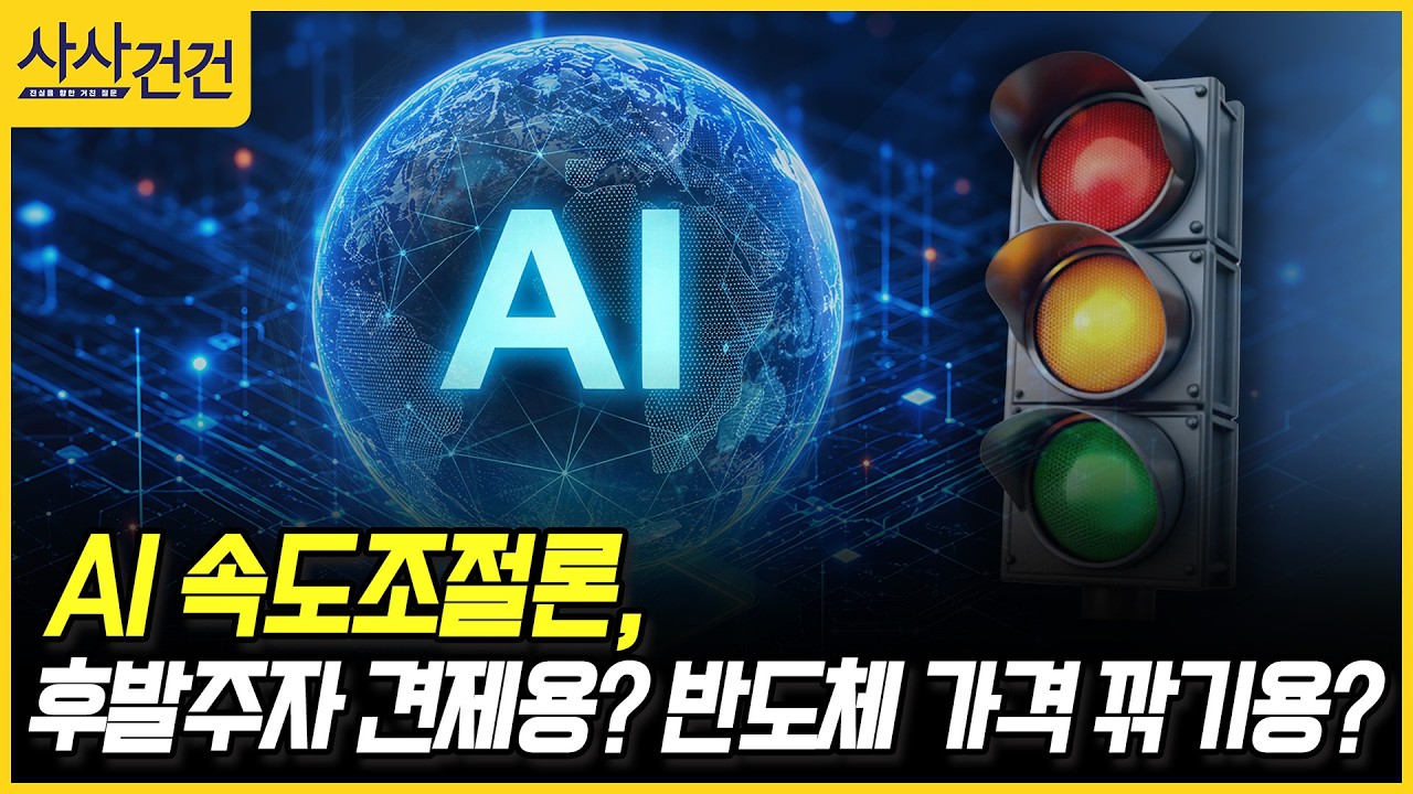 [사사건건] AI 속도조절론, 후발주자 견제용? 반도체 가격 깎기용? (정철진)