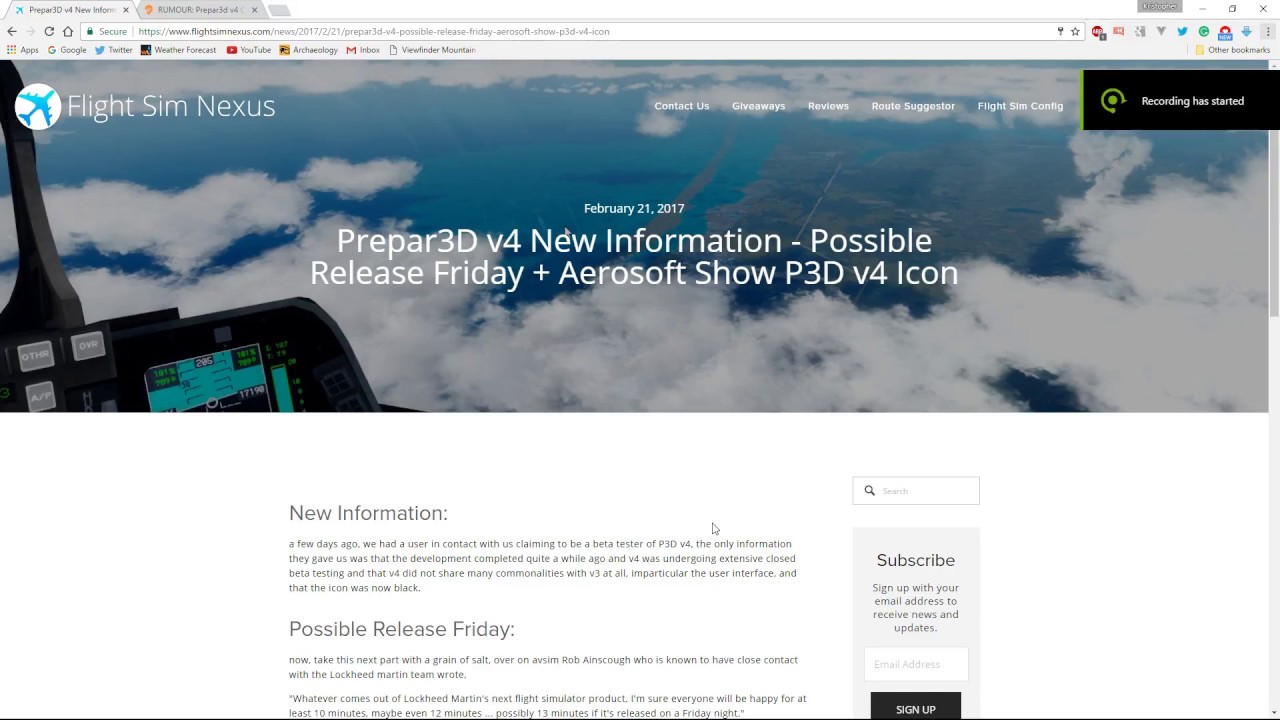 Prepar3d V4 Rumors: Release Date, Physics Model, Add-on Compatibility, 64Bit?