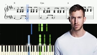 Miniatura del video "Calvin Harris - Rollin - Piano Tutorial + SHEETS"