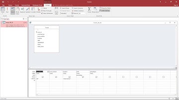 Relational Databases in MS Access, video III (queries)