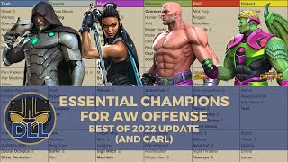 Essential Champions for Alliance War Offense: Best of 2022 Update (And Carl)