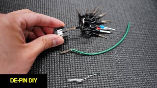 How To DePin AMP MultiLock Connectors  Toyota Connector (Using Paperclip & Proper Tool)