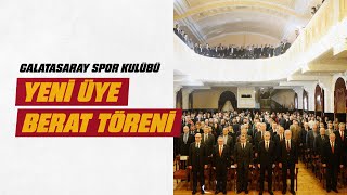 🔴 Galatasaray Spor Kulübü Yeni Üye Berat Töreni