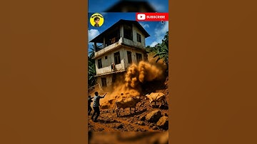 Landslide Destroys Home🚨🤯 #shortsvideo #landslide #disaster