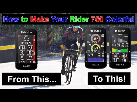 Bryton Rider 750 (Graphic User Interface Configuration)