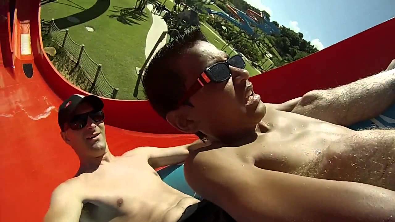 Shivar and Roland at Wild Coast Sun Water Park (20140301)