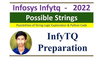 InfyTQ previous year Coding Question #9 | InfyTQ String Possibilities | InfyTQ  final round 2022