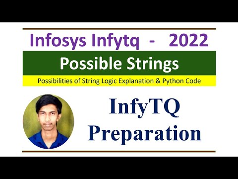 InfyTQ previous year Coding Question #9 | InfyTQ String Possibilities | InfyTQ  final round 2022